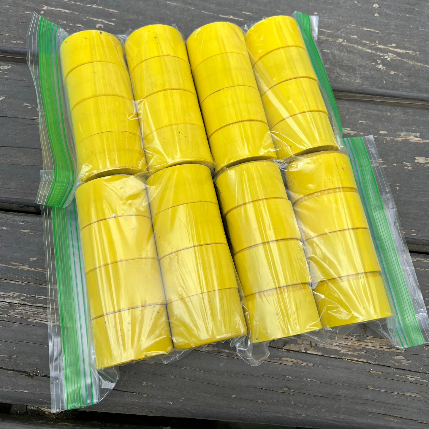 RESURFACED Vanathane Rental Skate Wheels (Yellow) Set of 8